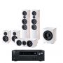 Домашний кинотеатр 5.1 HECO AURORA 1000 Ivory White + AV-ресивер Onkyo TX-NR6100 B M2